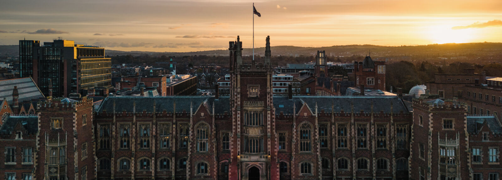 Lanyon building at sunset